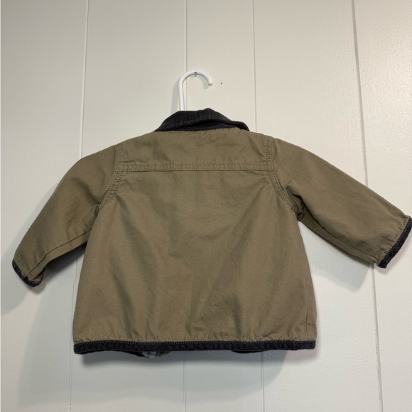 Carter's baby boy Tan Jacket 6 months with charcoal Accents. Outdoor - Picture 6 of 6